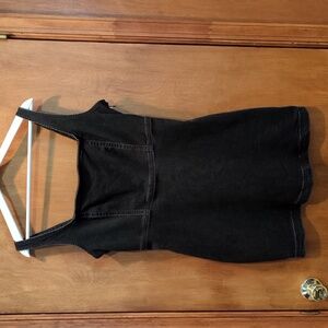 Hollister Denim Sleeveless Dress In Black Size L